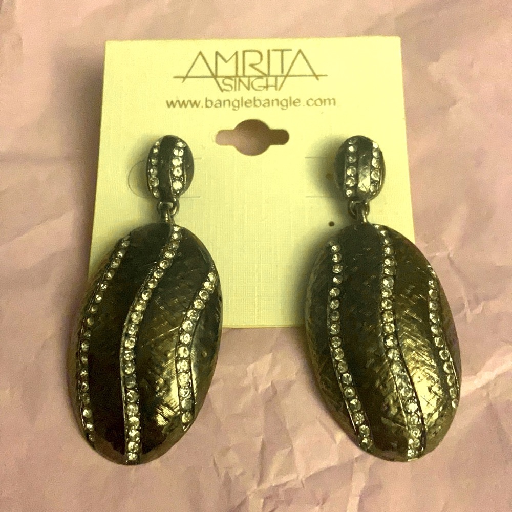 Amrita Gunmetal Earrings